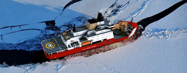 Проектное изображение ледокола по программе Arctic Security Cutter (ASC) для Береговой охраны США по проекту компаний