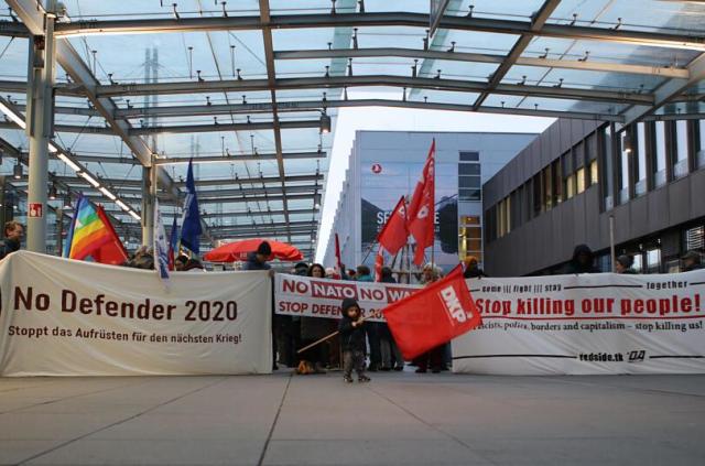 Протест против учений «Defender Europe-2020»