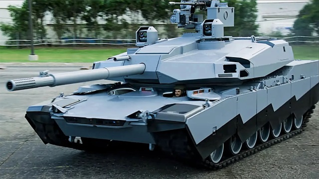 Прототип-демонстратор концепции перспективного танка AbramsX разработки компании General Dynamics Land Systems (дивизион корпорации General Dynamics)