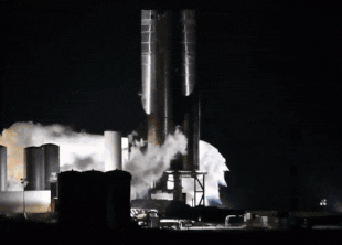 Прототип Starship впервые прошел огневые испытания с тремя двигателями