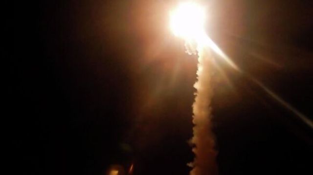Пуск высокоточной ракеты "Оникс" с побережья Черного моря по военным объектам Украины