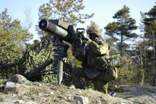 Пусковая установка противотанкового (противокорабельного) ракетного комплекса EuroSpike / Rafael Spike-ЕR (финское обозначение Rannikko-Ohjus 2006) береговой обороны ВМС Финляндии