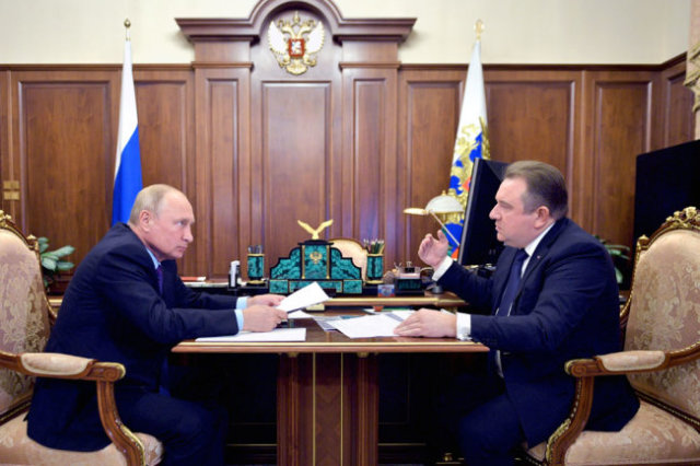Встреча Владимира Путина с Алексеем Рахмановым