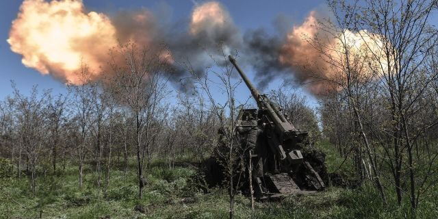 Работа артиллерии ВС РФ в зоне СВО