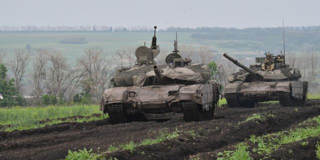 Работа танка Т90-М Прорыв и 120-мм миномета в зоне СВО