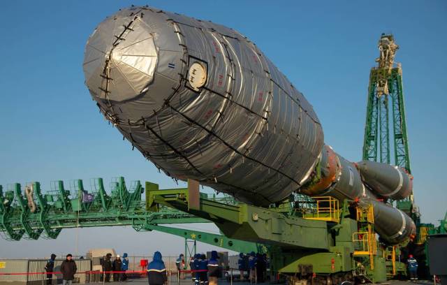 Ракета-носитель "Союз-2.1б" с разгонным блоком "Фрегат" и космическим аппаратом "Арктика-М"