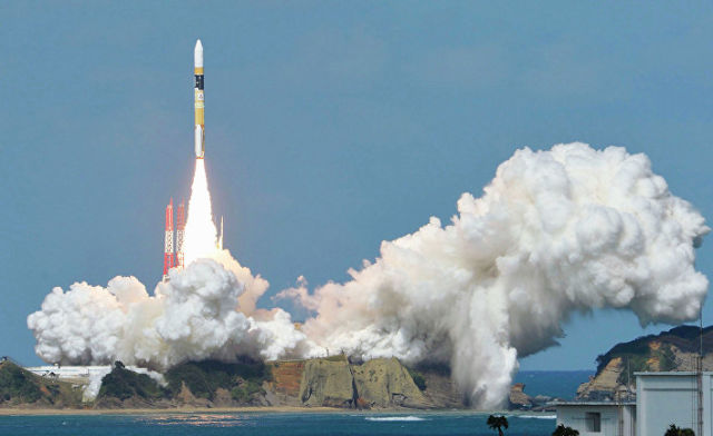 Ракета Н2А. Японский метеоспутник "Химавари-8". Япония, 7 октября 2014