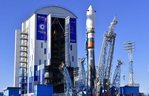 Ракета-носитель "Союз-2" во время испытаний на космодроме Восточный