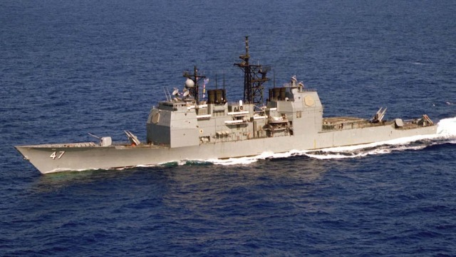 Ракетный крейсер USS Ticonderoga