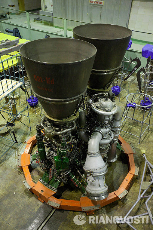 Ракетные двигатели РД-180. Архивное фото