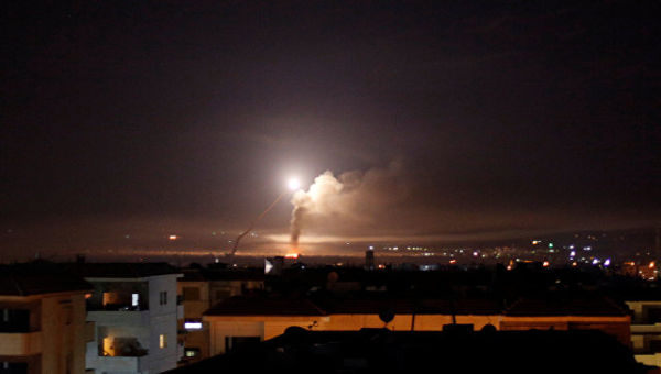 Ракетный огонь на Дамаском
