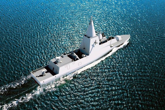Рендерное изображение патрульного корабля (малого ракетного корвета) проекта Falaj 3 для ВМС ОАЭ