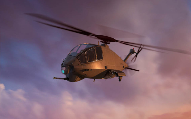 Рендерное изображение перспективного разведывательно-ударного вертолета, предлагаемого корпорацией Boeing на конкурс армии США по программе Future Attack Reconnaissance Aircraft (FARA)