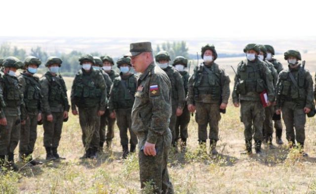 Российские военнослужащие во время учений. Фото пресс-службы ЦВО