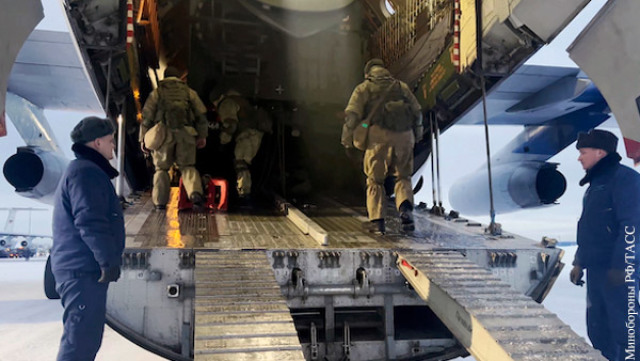 Российские десантники отправляются в Казахстан в рамках ОДКБ