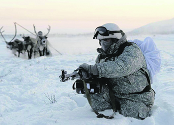 Российский арктический десант на задании. Фото с сайта www.mil.ru