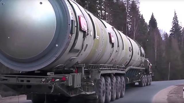 Российский ракетный комплекс наземного шахтного базирования РС-28 "Сармат" с тяжелой жидкостной межконтинентальной баллистической ракетой "Сармат"