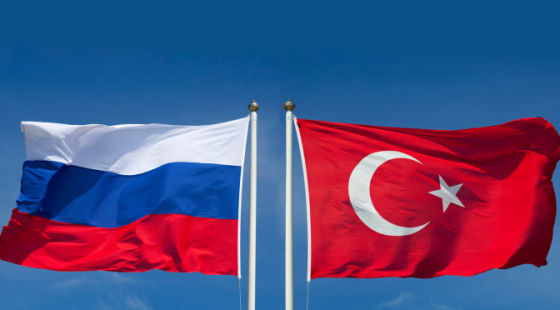 Флаги России и Турции