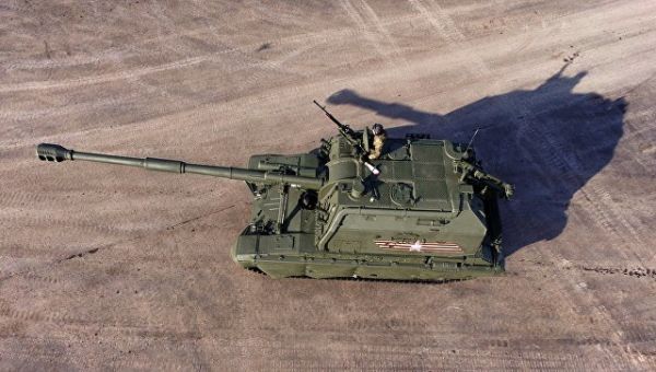 Самоходная артиллерийская установка “МСТА-С”. Архивное фото