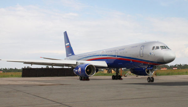 Самолет Ту-214 ОН авиационной системы наблюдения "Открытое небо"