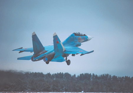 Самые современные в ВВС Беларуссии многофункциональные истребители Су-30СМ скорее всего окажутся в числе самолетов, переоборудованных под носители специальных боеприпасов. Фото со страницы Министерства обороны РБ в «ВКонтакте»