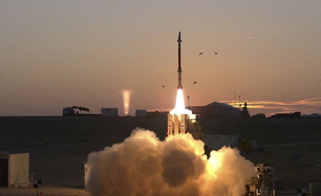 Система многоуровневой противоракетной системы Армии обороны Израиля "Праща Давида"