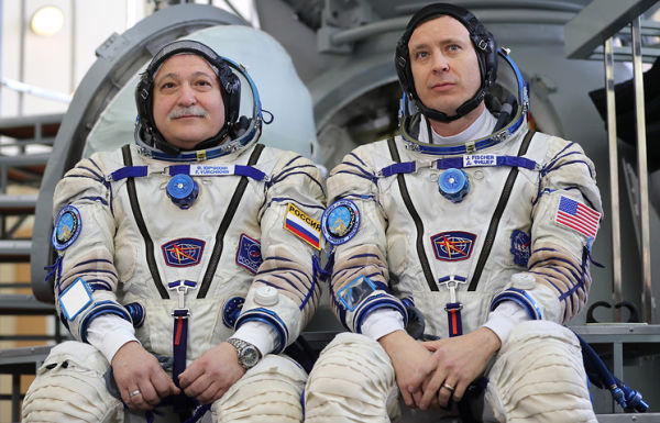 Космонавт Роскосмоса Федор Юрчихин и астронавт НАСА Джек Фишер