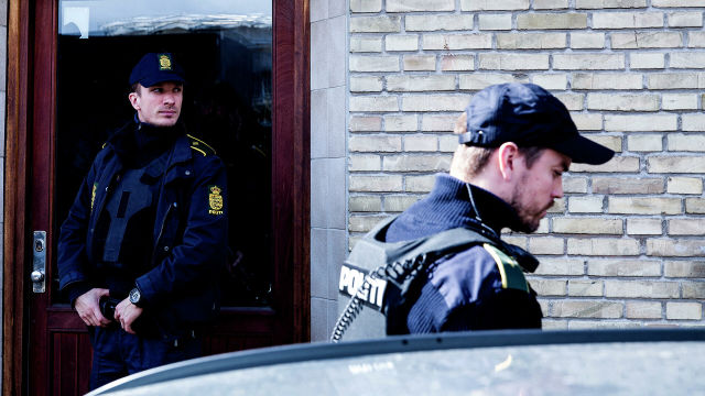 Сотрудники полиции в Копенгагене, Дания