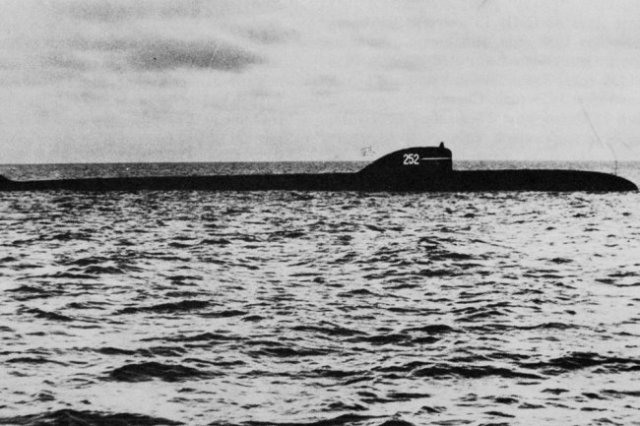Советская атомная подводная лодка К-5 проекта 627А "Кит" (того же проекта, что и погибшая К-8).