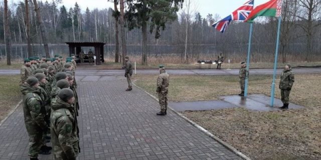 Совместная белорусско-британская тренировка