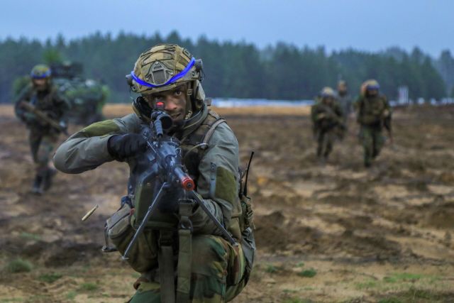 Совместные учения войск НАТО Iron Wolf — 22 в Латвии. 25 октября 2022 года