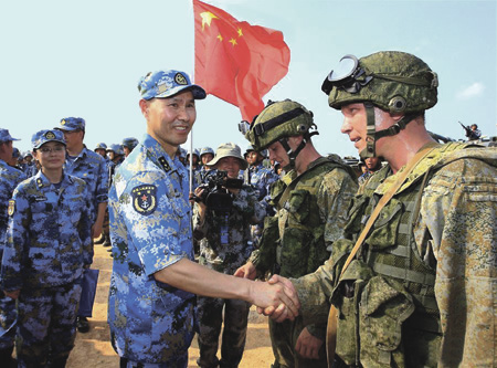 Совместные учения сухопутных войск. Фото с сайта news.cn