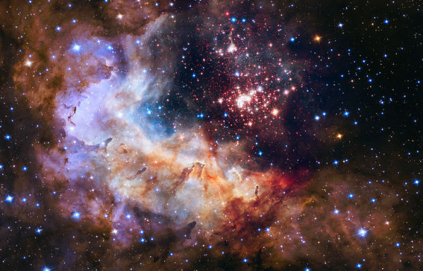 Созвездие Карина, сфотографированное телескопом Hubble