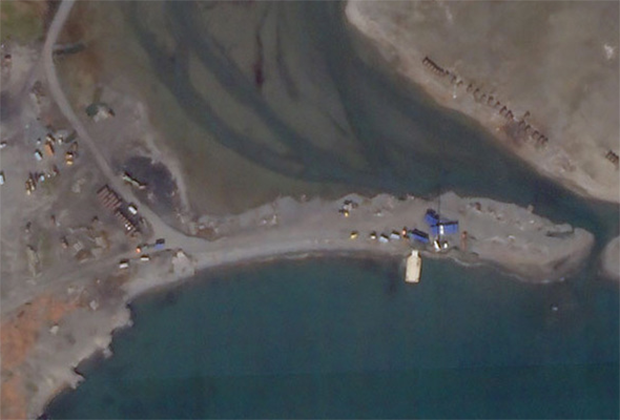 Спутниковый снимок полигона под Неноксой