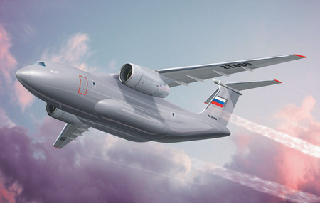 Средний военно-транспортный самолет Ил-276.