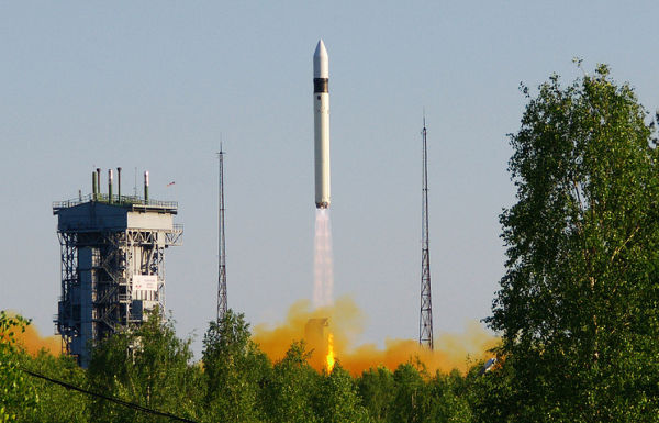Старт ракеты-носителя "Рокот" с космодрома Плесецк