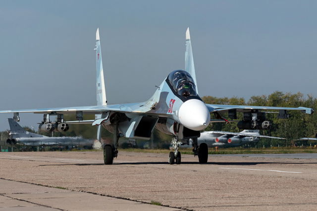 Су-30СМ ВВС Российской Феерации. Фото Дениса Артушкевича