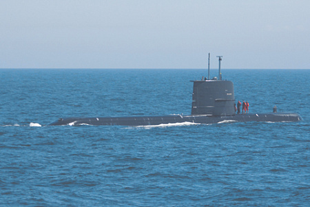 Субмарина Gotland несет анаэробную силовую установку на базе двигателей Стирлинга. Фото с сайта www.navy.mil