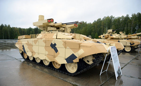 Т-72 (БМПТ) "Терминатор" на выставке приуроченной к празднованию Дня Танкиста