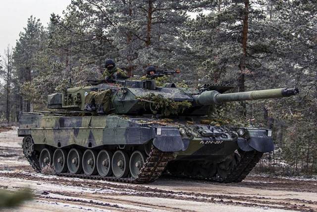 Танк Leopard 2A6 финской армии