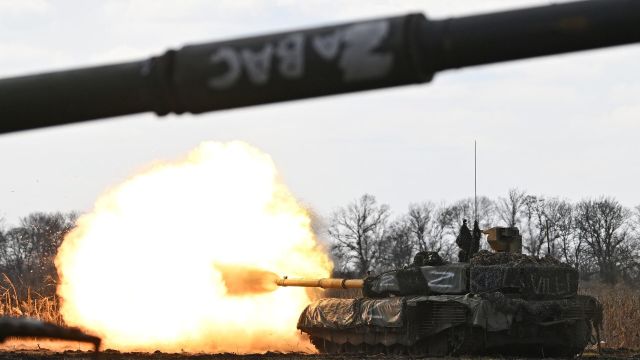 Танк Т-90М "Прорыв" в зоне проведения спецоперации