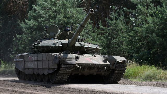 Танк Т-90М "Прорыв" в зоне СВО