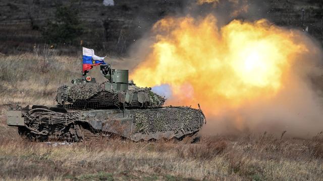 Танк Т-90М "Прорыв" в зоне СВО