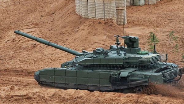Танк Т-90М на учениях Запад-2017 в Ленинградской области. Архивное фото