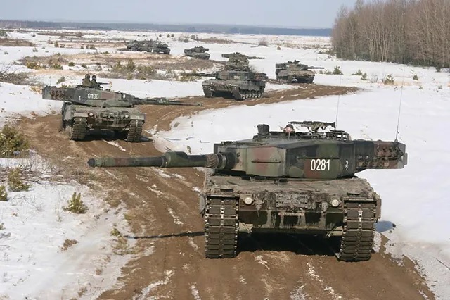 Танки Leopard 2A4 польской армии