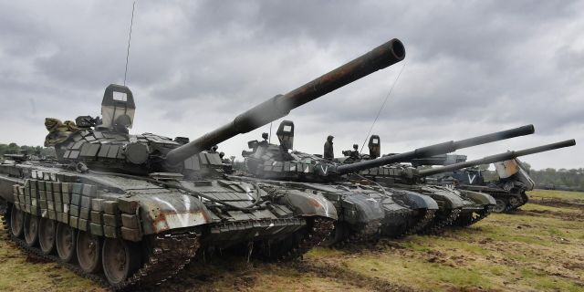 Танки Т-72 в зоне специальной военной операции на Украине