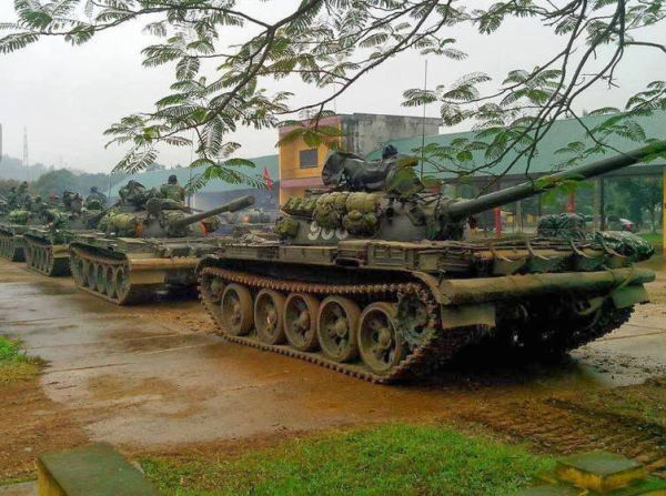 Танки Т-54/55 вьетнамской армии.