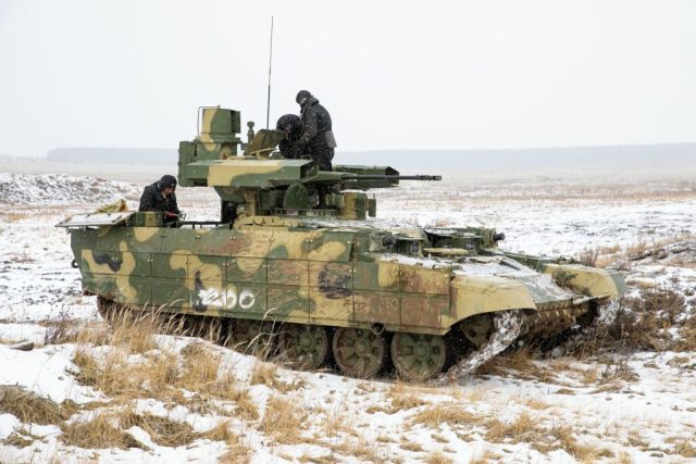 The Crews Of The Terminator Bmpt And T 72b3m Tanks For The First Time Worked Out Joint Actions Near Chelyabinsk Vpk Name