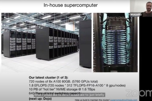 Tesla уже располагает одним из самых мощных суперкомпьютеров в мире