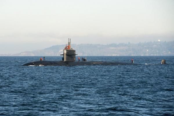 The Los Angeles-class fast-attack submarine USS Jacksonville